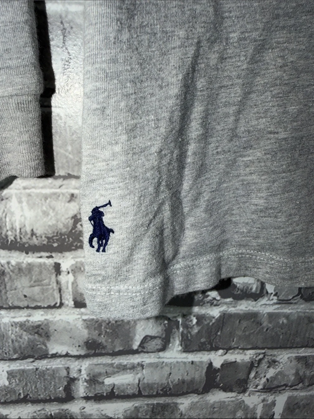 Baby boy's Polo by Ralph Lauren Gray Crewneck‎ Kids t-shirt